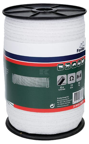 Weidezaunband 20mm, 200m (4x0,15SS)