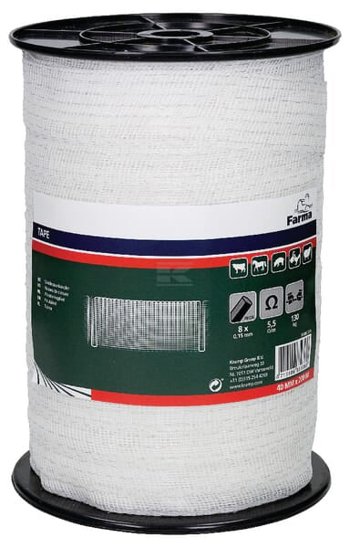 Weidezaunband 40mm, 200m (8x0,15SS)