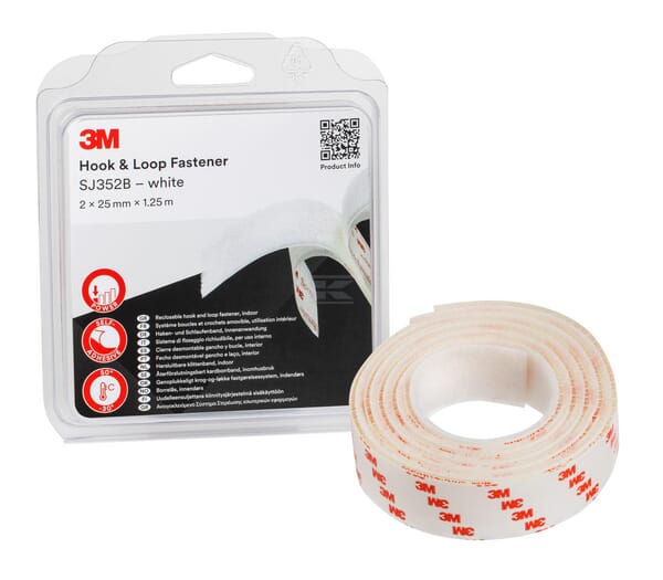 SJ352Bbk Klettband 25 mm x 1,25 m IPC