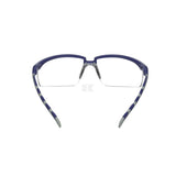 Schutzbrille Solus 2000, blau/graue Bügel, beschlagfrei/kratzfest, durchsichtiges Glas