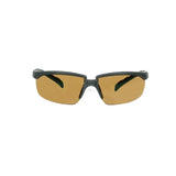 Schutzbrille Solus 2000, grau/blau-grünes Gestell, beschlagfrei (K&N), braun getöntes Glas