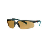 Schutzbrille Solus 2000, grau/blau-grünes Gestell, beschlagfrei (K&N), braun getöntes Glas