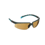 Schutzbrille Solus 2000, grau/blau-grünes Gestell, beschlagfrei (K&N), braun getöntes Glas