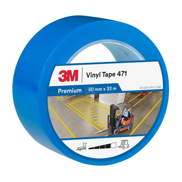 Vinyl-Klebeband 471, blau, 50mm x 33M