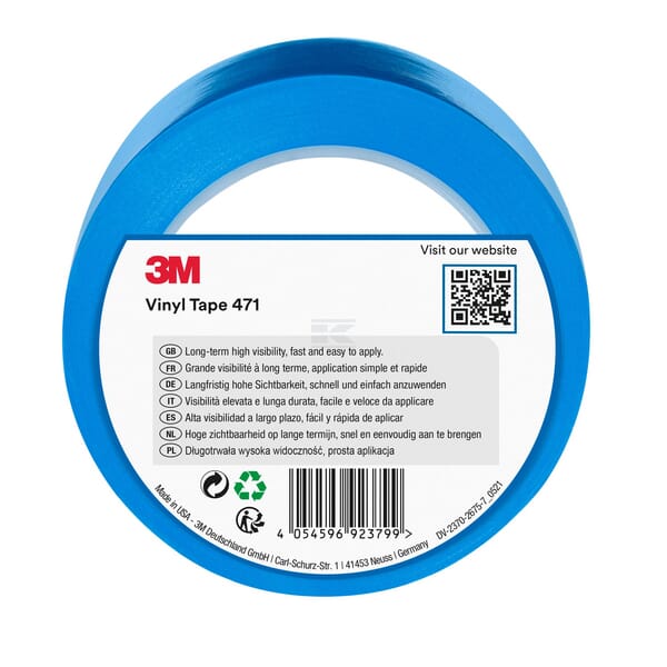 Vinyl-Klebeband 471, blau, 50mm x 33M