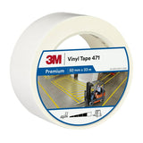 Vinyl-Klebeband 471, Weiß, 50mm x 33M