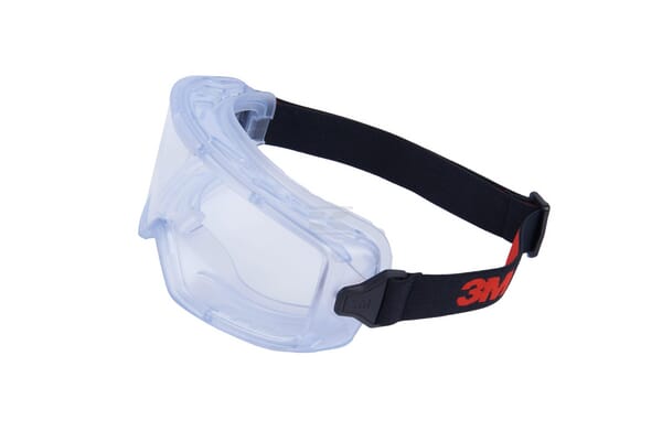 Schutzbrille der Serie 3000, PVC-Schutzhülle, klare Scotchgard™ AF-Linse, hochwertiges Stoffband