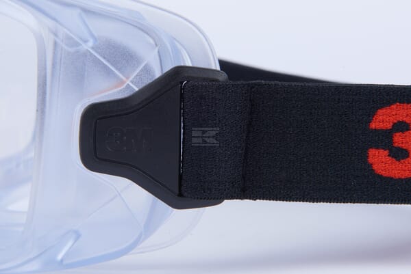 Schutzbrille der Serie 3000, PVC-Schutzhülle, klare Scotchgard™ AF-Linse, hochwertiges Stoffband