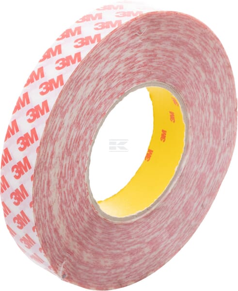Doppelseitiges Klebeband GPT-020F, Transparent, 25 mm x 50 m, 0,2 mm