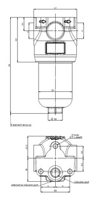 FH420D120000BB400W000S0 Leitungsfiltergehäuse (Druckfilter)