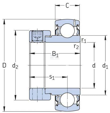 Rillenkugellager 45x85x43.7 mm gopart