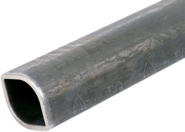 Profilrohr außen 0a, Zitronenprofil, Durchmesser 39 × 30 × 2,8 mm, L: 800 mm