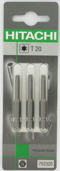 Bits Torx 1/4" T20-50mm (3x)