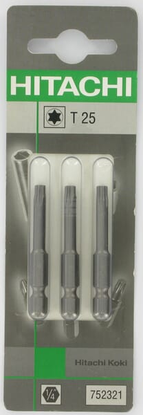 Bits Torx 1/4" T25-50mm (3x)