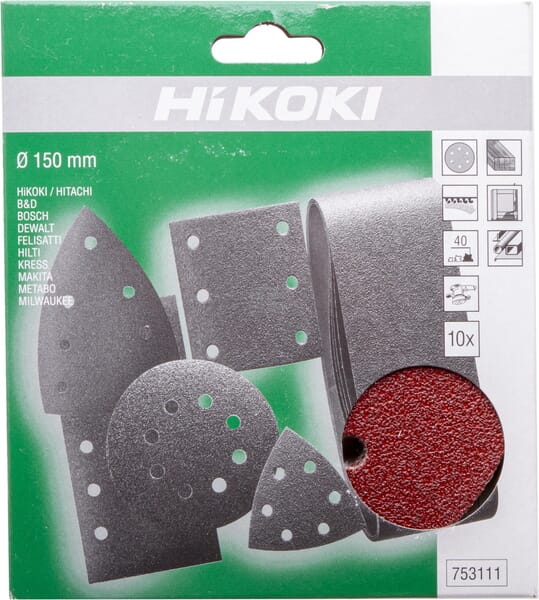 Schleifpapier Ø150mm K40 à 10s