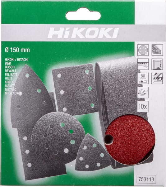 Schleifpapier Ø150mm K80 à 10s