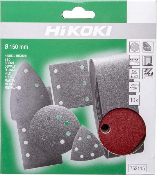 Schleifpapier Ø150mm K120 à 10