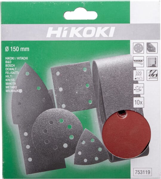 Schleifpapier Ø150mm K320 à 10