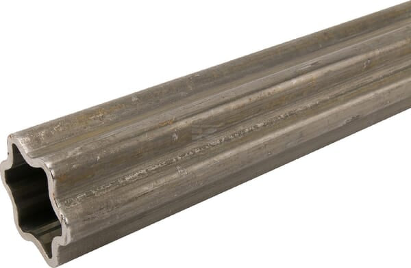 Profilrohr Außen-S5, Stern, Durchmesser 61 × 47 × 5 mm, L: 1400 mm
