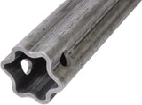 Profilrohr außen S6H, Stern, Durchmesser 71,5 × 57,5 × 5 mm, L: 1000 mm