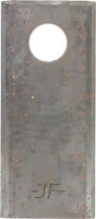 Mähmesser links / rechts 114x48x4 mm, Bohrung Ø 19 mm, geeignet für Kongskilde JF / Stoll