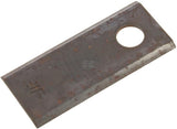Mähmesser links / rechts 114x48x4 mm, Bohrung Ø 19 mm, geeignet für Kongskilde JF / Stoll