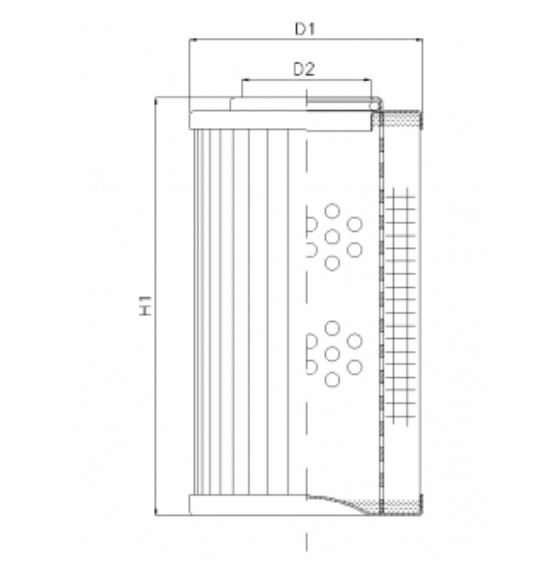 DHD140G20V Hydraulikfilterelement (Druckfilter)