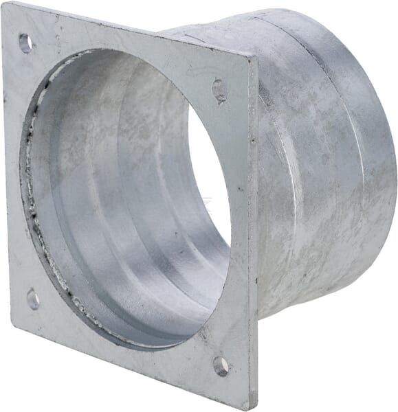 Flansch + 8" Tülle verzinkt