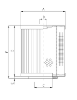 D261C10 Hydraulikfilterelement (Druckfilter)