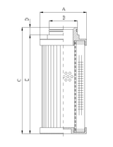 D780G10B Hydraulikfilterelement (Druckfilter)