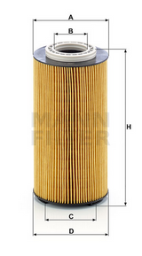 HU 12 003 x Ölfilterelement (metallfrei)
