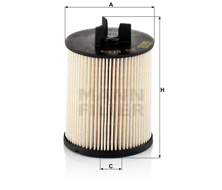 PU 819/3 x Kraftstofffilterelement (metallfrei)