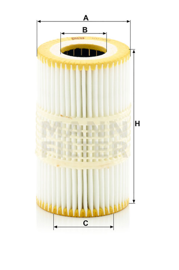 HU 7035 y Ölfilterelement (metallfrei)