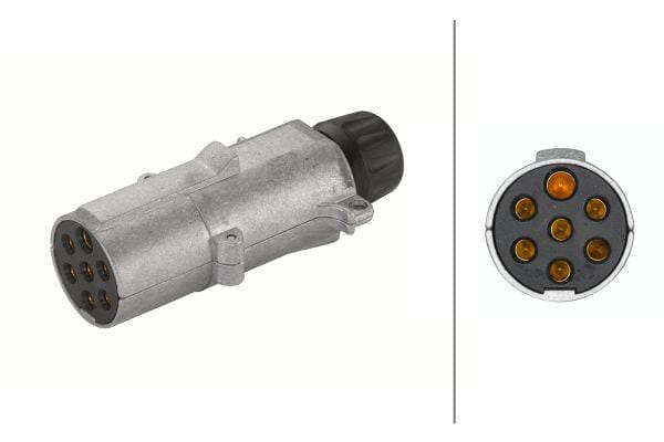 Stecker 7 pin DIN/ISO 1185 Metallflachstecker