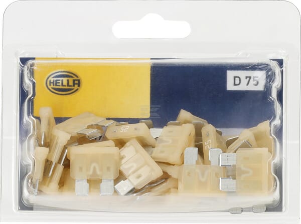 Sicherung, Stecksicherung, Standard, 25A,  Weiß, 18.54mm, 50Stk., Hella