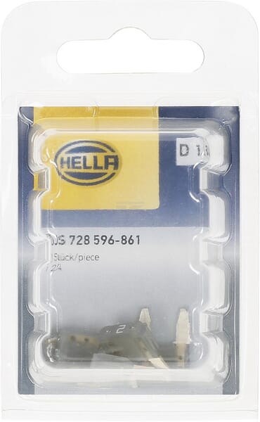 Sicherung, Stecksicherung, Mini, 2A,  Grau, 19mm, 5Stk., Hella