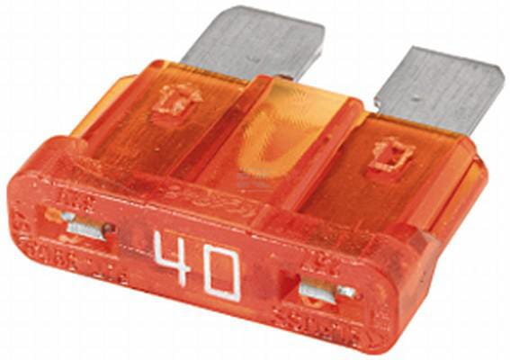 Sicherung, Stecksicherung, Standard, 40A,  Orange, 18.8mm, 5Stk., Hella
