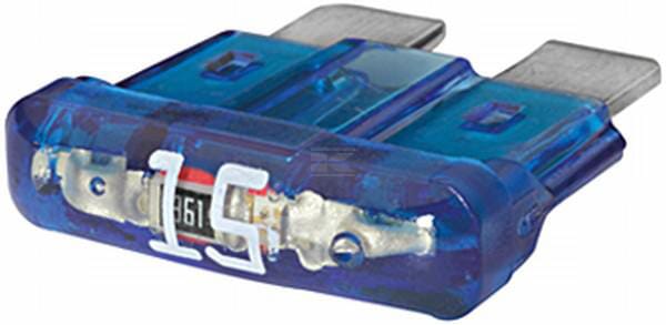 Sicherung, Stecksicherung, Standard, 15A,  Blau, 18.8mm, 10Stk., Hella