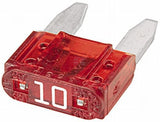 Sicherung, Stecksicherung, Mini, 10A,  Rot, 19mm, 5Stk., Hella