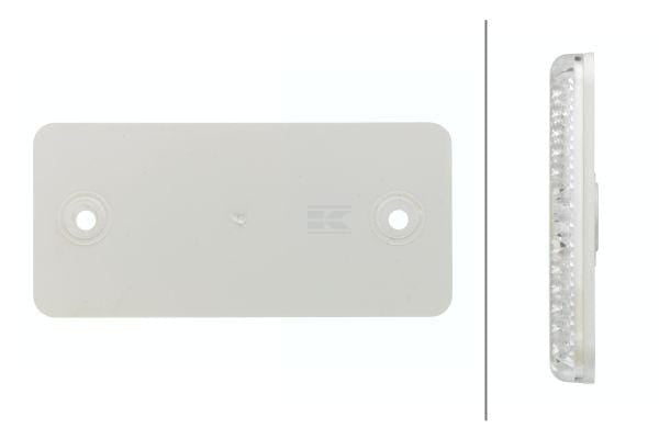 Reflektor weiß, verschraubt