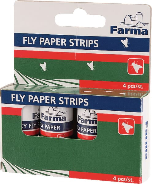 Fliegenpapierstreifen Set-4Stk