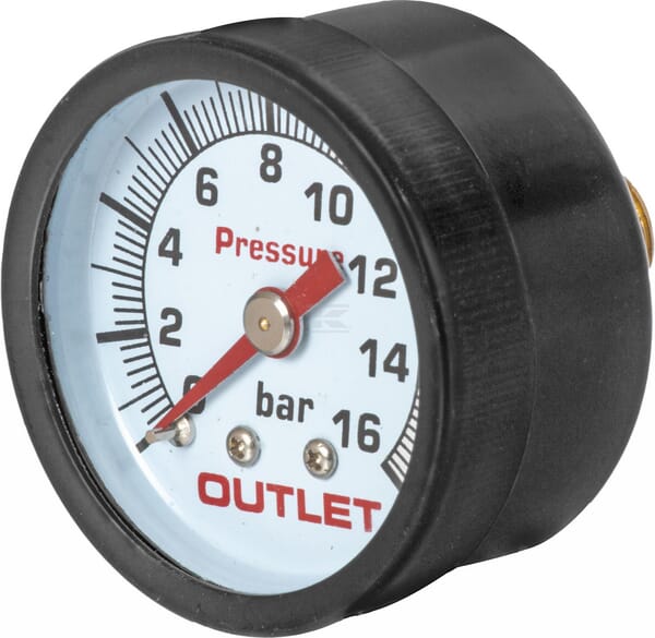 Manometer ø40 1/4" 0-16