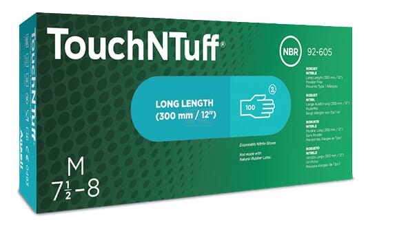 Handschuhe, Größe M, 8, Touch N Tuff, Ansell