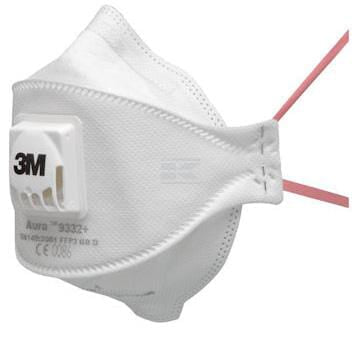 Staubmaske FFP3 mit Ventil 9332+ 10 Stück