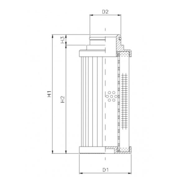 D770G06B Hydraulikfilterelement (Druckfilter)