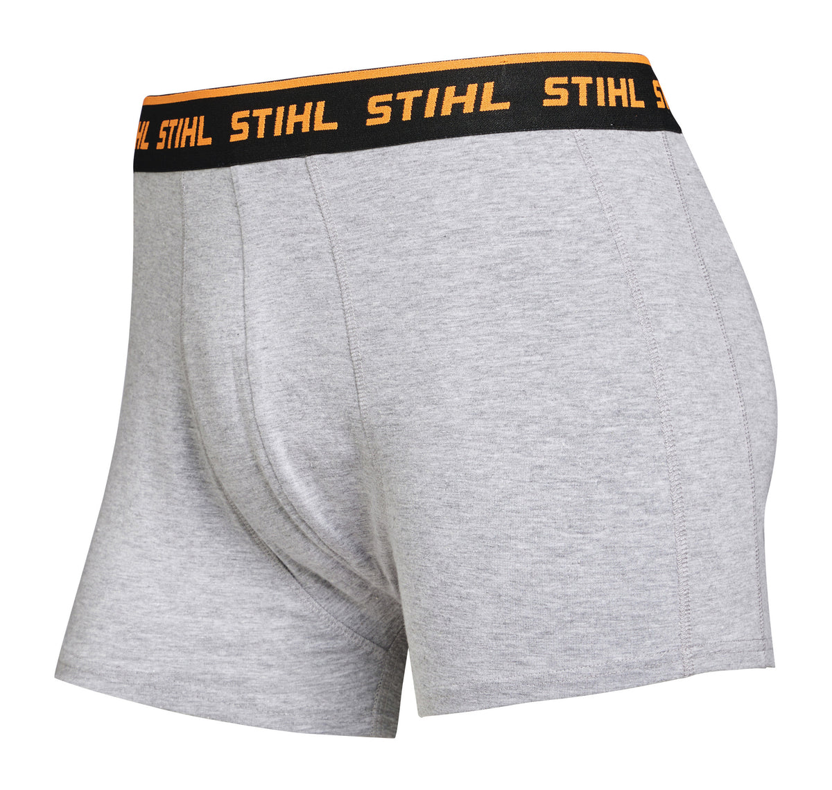 STIHL Boxershorts Gr. S 2er-Set LOGO Schwarz / Grau