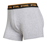 STIHL Boxershorts Gr. S 2er-Set LOGO Schwarz / Grau