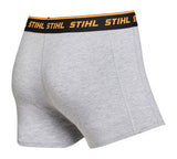 STIHL Boxershorts Gr. S 2er-Set LOGO Schwarz / Grau