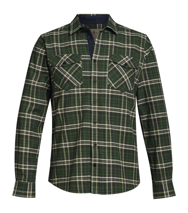 STIHL Hemd Gr. L PLAID FLANNEL Grün