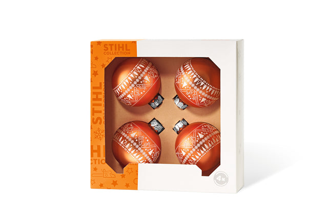 STIHL Weihnachtsbaumkugel 4er Set ICON